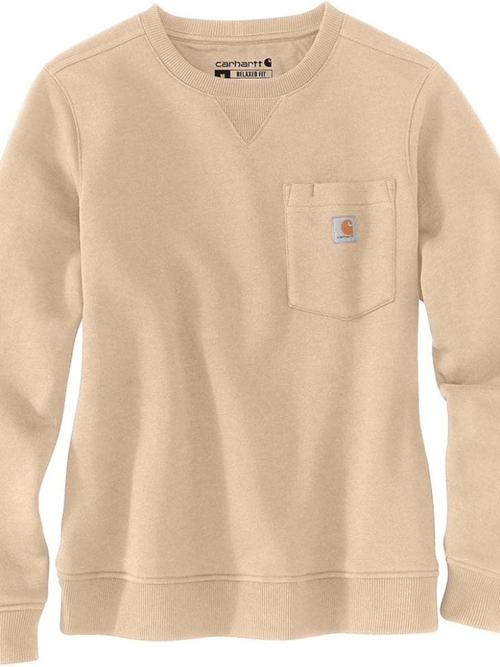 Carhartt Women’s Relaxed Fit Clarksburg Crewneck Pocket Sweatshirt